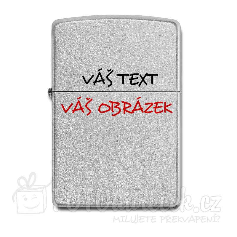 ZIPPO 20051 Satin Chrome benzin gravírování rytí ZIPPO 20051 Satin Chrome benzin gravírování rytí