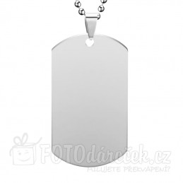 Vojenská ID známka, vojenské známky, identifikační známky, identifikační známka, dog tag, gravírování, rytí
