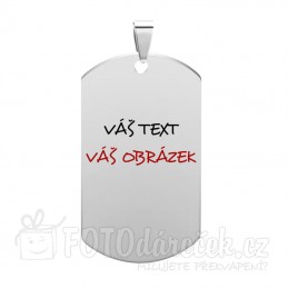 Vojenská ID známka, vojenské známky, identifikační známky, identifikační známka, dog tag, gravírování, rytí